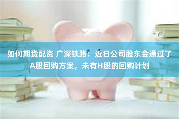 如何期货配资 广深铁路：近日公司股东会通过了A股回购方案，未有H股的回购计划