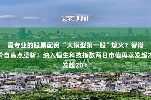 最专业的股票配资 “大模型第一股”熄火？智谱股价自高点腰斩！纳入恒生科技指数两日市值再蒸发超20%