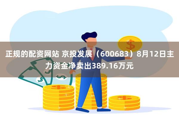 正规的配资网站 京投发展（600683）8月12日主力资金净卖出389.16万元