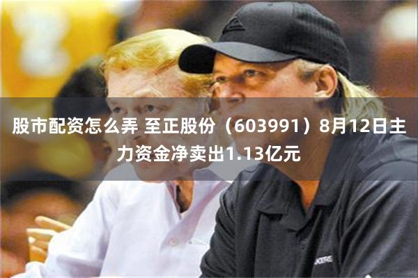 股市配资怎么弄 至正股份（603991）8月12日主力资金净卖出1.13亿元