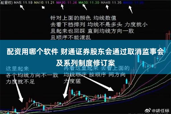 配资用哪个软件 财通证券股东会通过取消监事会及系列制度修订案