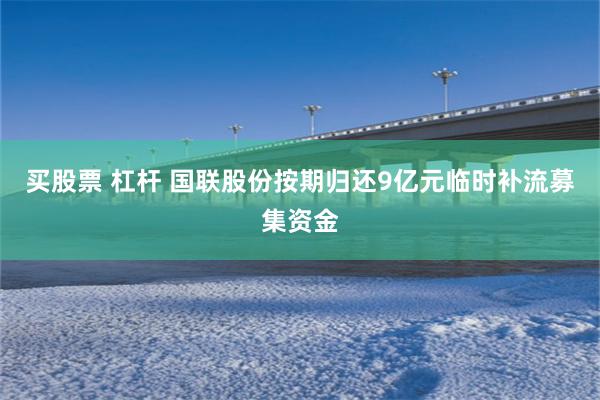 买股票 杠杆 国联股份按期归还9亿元临时补流募集资金