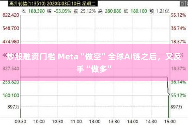 炒股融资门槛 Meta“做空”全球AI链之后，又反手“做多”