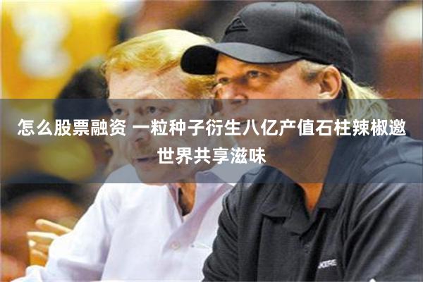 怎么股票融资 一粒种子衍生八亿产值石柱辣椒邀世界共享滋味