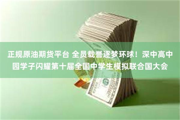 正规原油期货平台 全员载誉逐梦环球!深中高中园学子闪耀第十届全国中学生模拟联合国大会