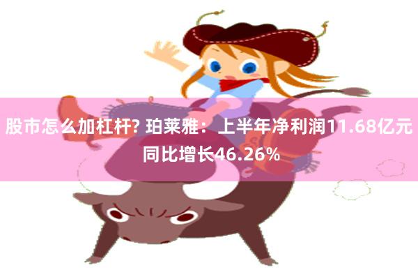 股市怎么加杠杆? 珀莱雅：上半年净利润11.68亿元 同比增长46.26%