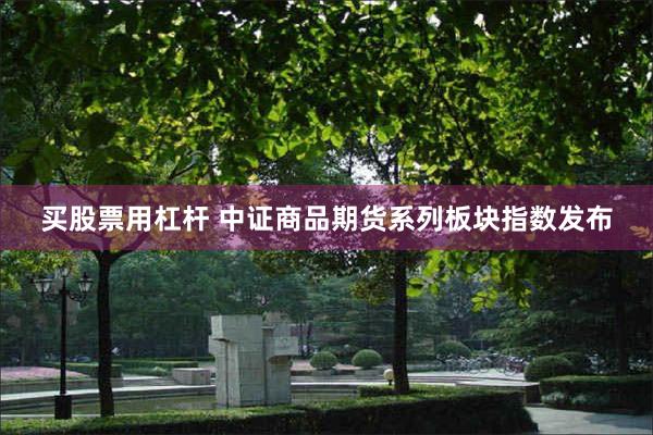 买股票用杠杆 中证商品期货系列板块指数发布
