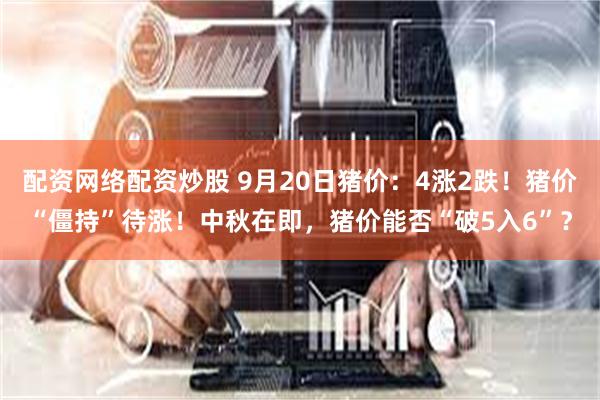 配资网络配资炒股 9月20日猪价：4涨2跌！猪价“僵持”待涨！中秋在即，猪价能否“破5入6”？
